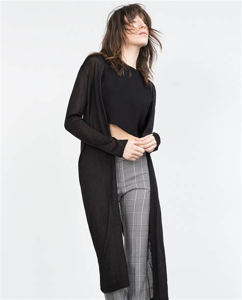 zara cardigan donna nero